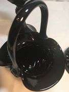 3 PCs. Black Diamond Point Tiara Indiana Glass