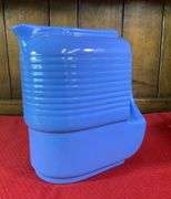 Rare Vintage Hall China Co. Blue Pitcher Made Exclusively For Westinghouse