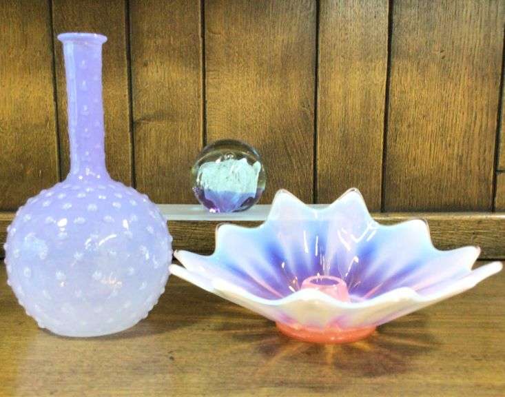Pale Purple Opalescent Fenton Glass Lot
