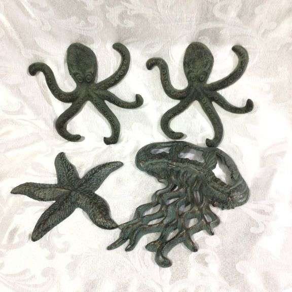4 Piece  Wall Hanging  Sea Creatures
