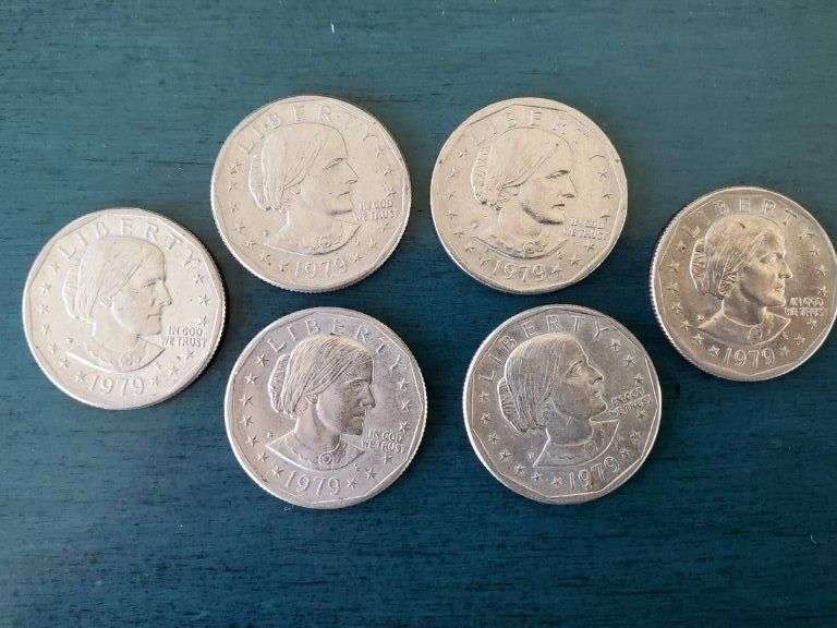 1979-P Susan B. Anthony Dollar (Set of 6)