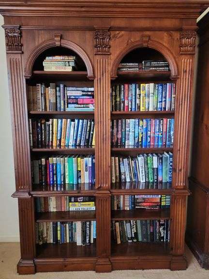 Solid Wood Bookcase Unit - 56"x84"x17"