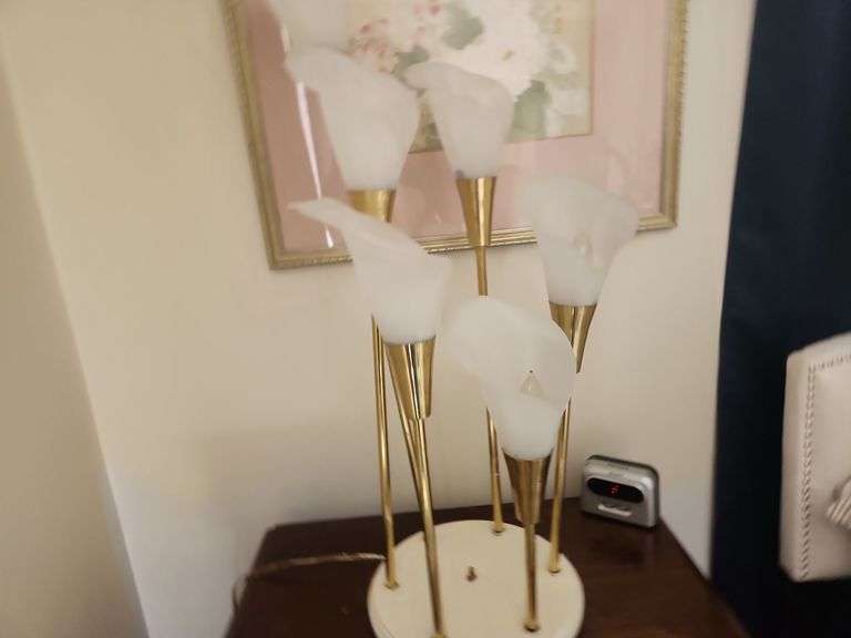 Mid-Century Inspired Lilly Lamp - 31" Tall - 1 of 2
