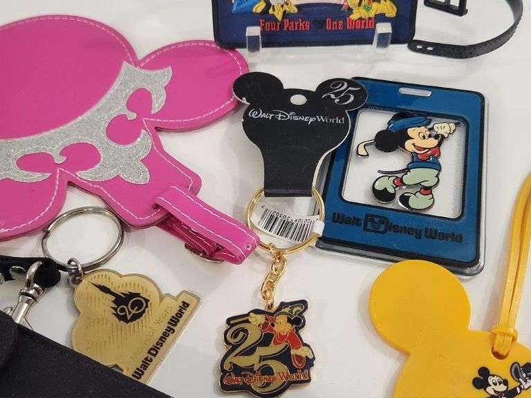 Disney and Mickey Mouse Key Chain and Luggage Tags Collection