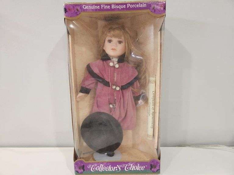 Collector's Choice Fine Bisque Porcelain Doll with Box