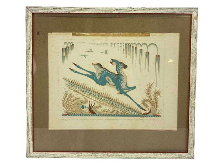 Deer Print by Artist Woody Crumbo