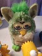 Simpsons 1990 doll set and a Furby