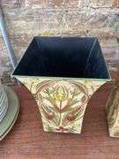 Two Decorative Metal Planters
