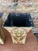 Two Decorative Metal Planters