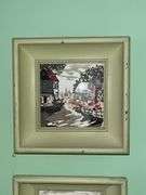 Duze signed painted tiles