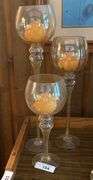 Glass candle sticks