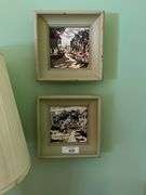 Duze signed painted tiles