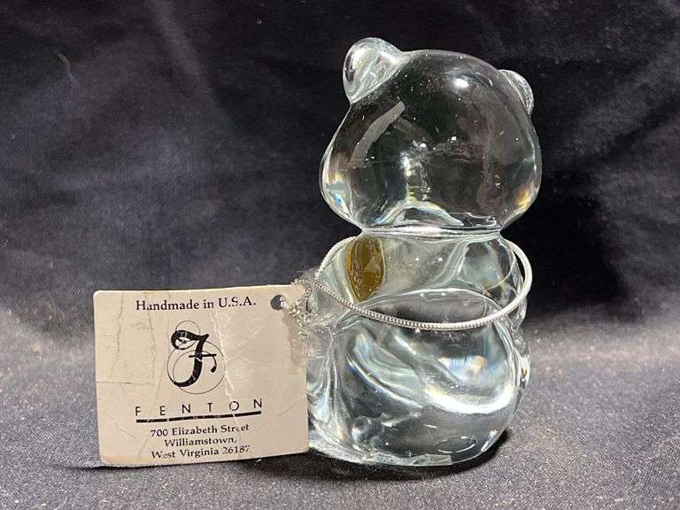 Fenton Glass birthstone bear