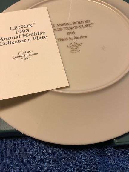 Lenox Christmas plates