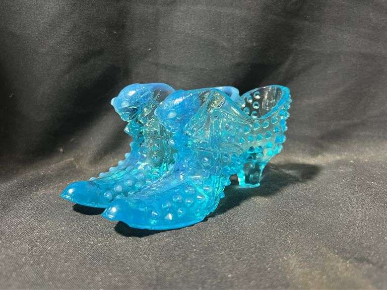 Fenton glass slippers