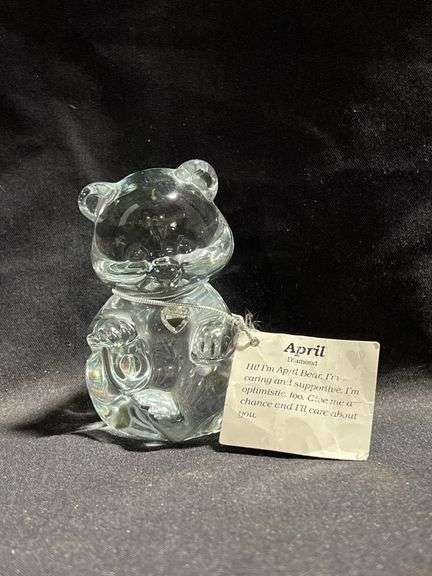 Fenton Glass birthstone bear