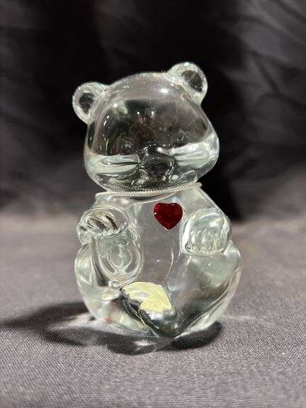 Fenton Glass birthstone bear