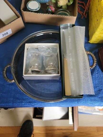 Sterling shakers, Kirk Stieff knife