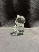 Vintage Fenton glass birthstone bear