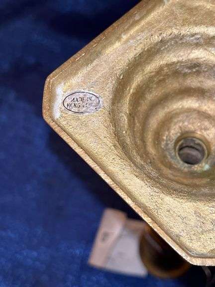 Brass candlesticks
