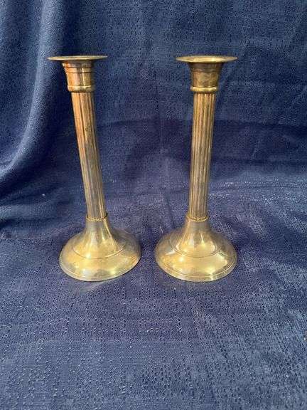 Candlesticks and vase