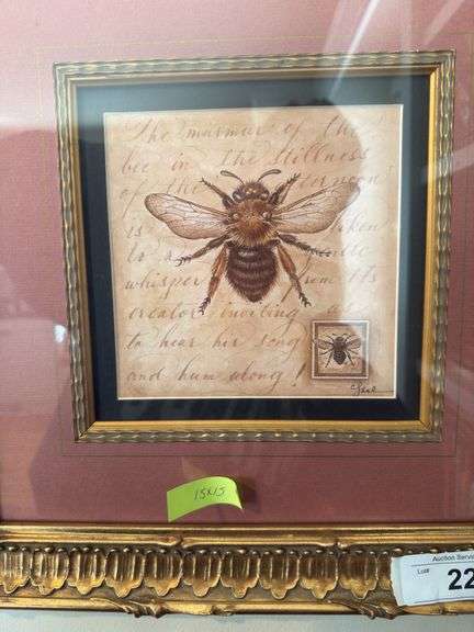 Framed Bumblebee Art