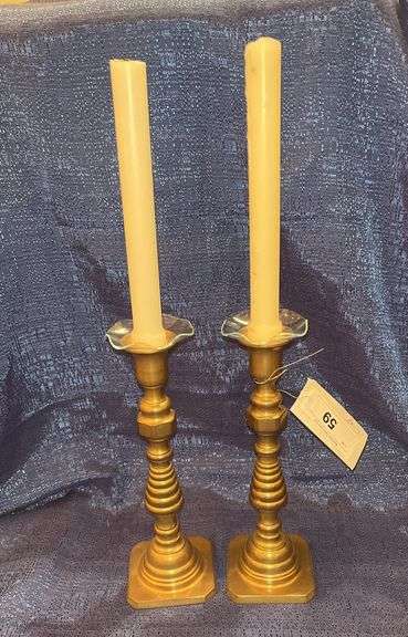 Brass candlesticks