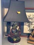 Frog Figurine and lamp