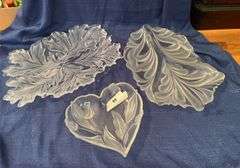 Glass serving dishes