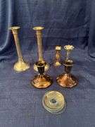 Candlesticks and vase