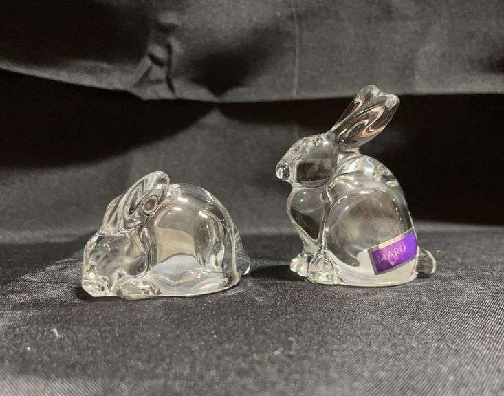 Waterford crystal bunny salt and pepper shakers