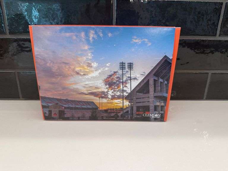 Clemson Puzzle, towel and Mama Penns