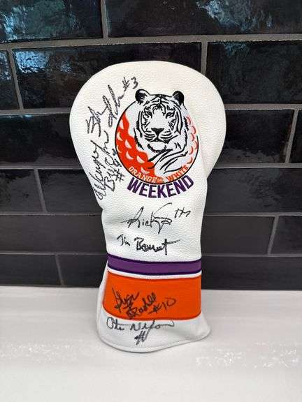 Clemson Golf Club Head Cover Signed