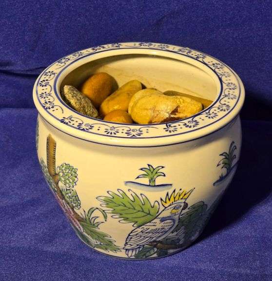 Decorative Jar with Rocks
