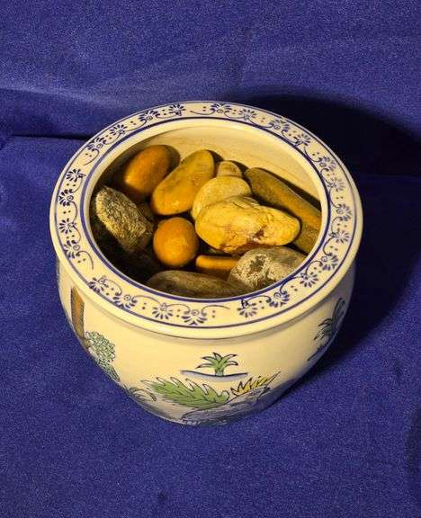 Decorative Jar with Rocks