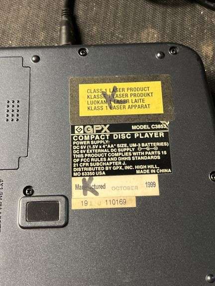 Blu-ray disc writer and cd player