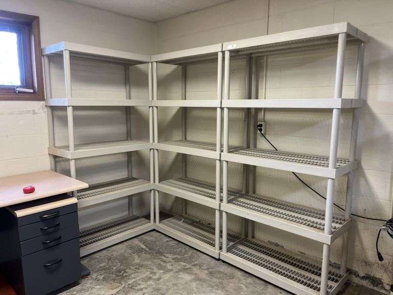 Plastic shelving