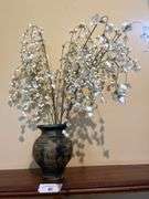 Vase with artificial flowers