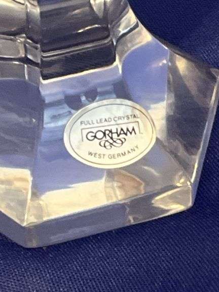 Gorham crystal candleholders