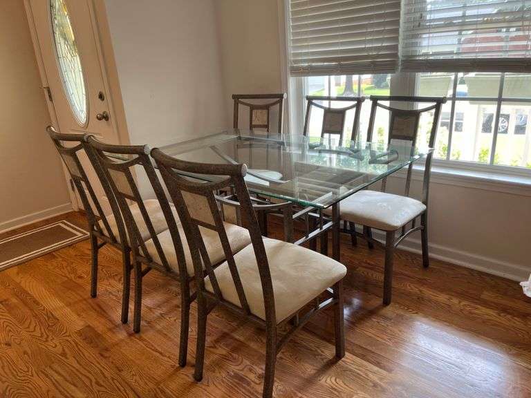 Dining table and chairs