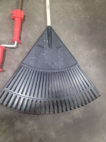 Lawn rake and auger
