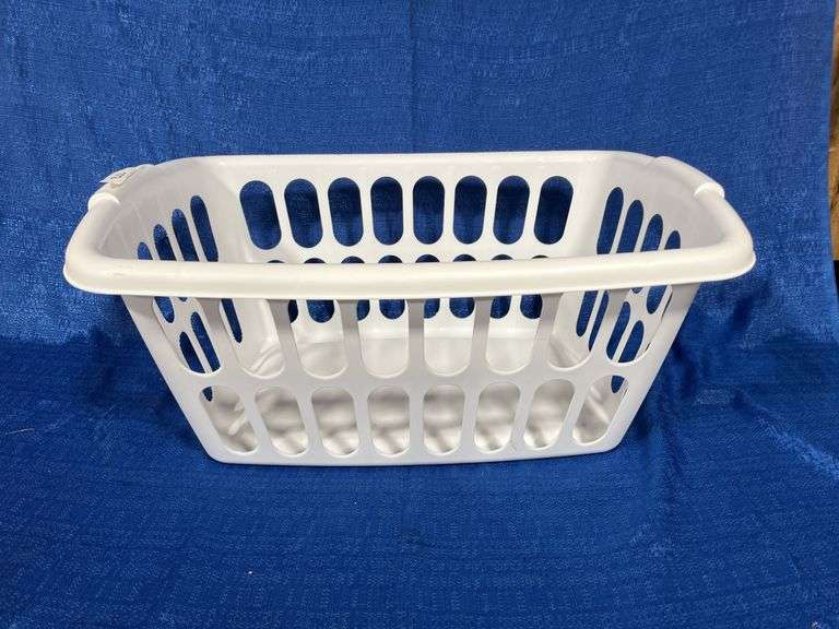 Sheets and laundry basket