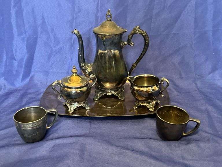 Silverplated tea set