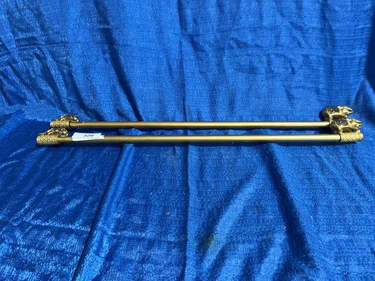 Elephant curtain rods