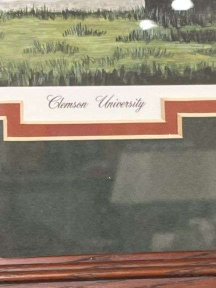 Framed Clemson print