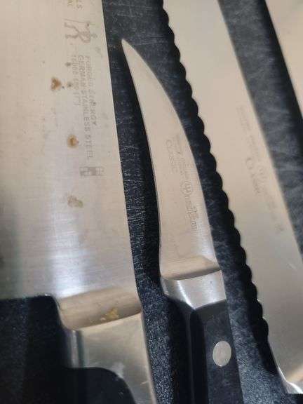 Knives and cutting board.