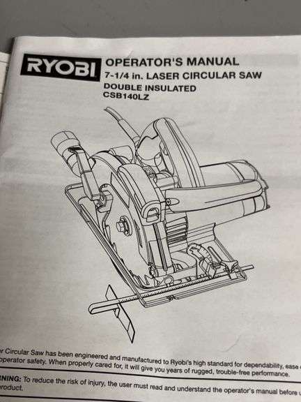 Ryobi circular saw
