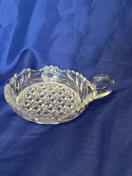 Decorative glass serving items