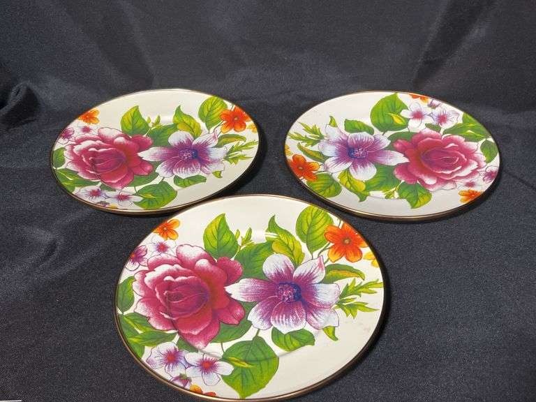 MacKenzie Childs dessert plates