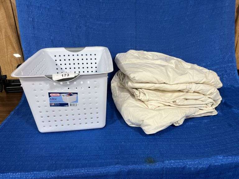 Storage basket and sheets